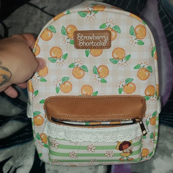 Source Unknown | Bags | Strawberry Shortcake Orange Pattern 